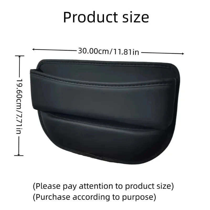 PU Car Seat Side Pocket Organizer – Console Crevice Storage Box, Universal Fit