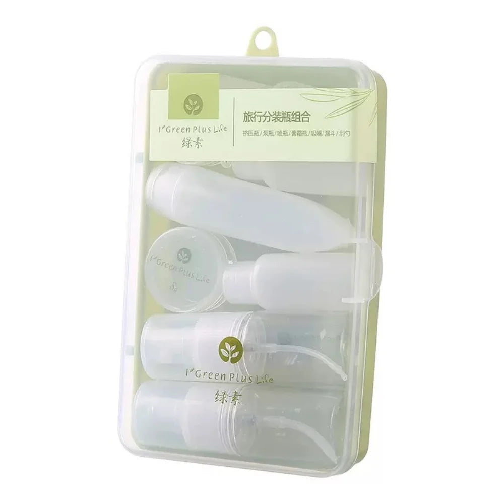 10-Pack Leak-Proof Travel Toiletry Bottles Refillable Container Kit
