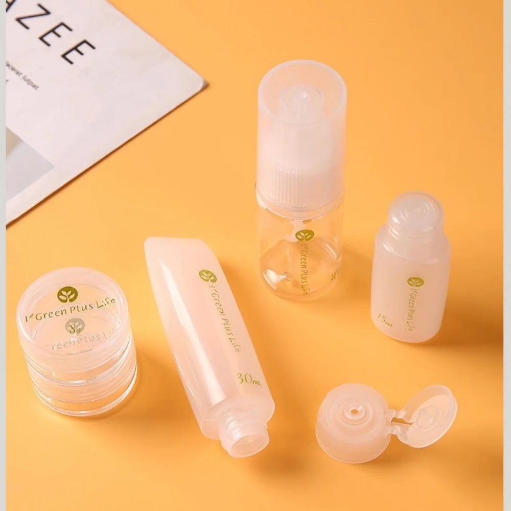 10-Pack Leak-Proof Travel Toiletry Bottles Refillable Container Kit