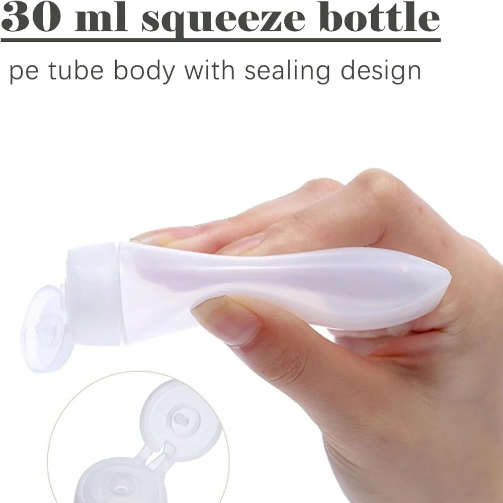 10-Pack Leak-Proof Travel Toiletry Bottles Refillable Container Kit