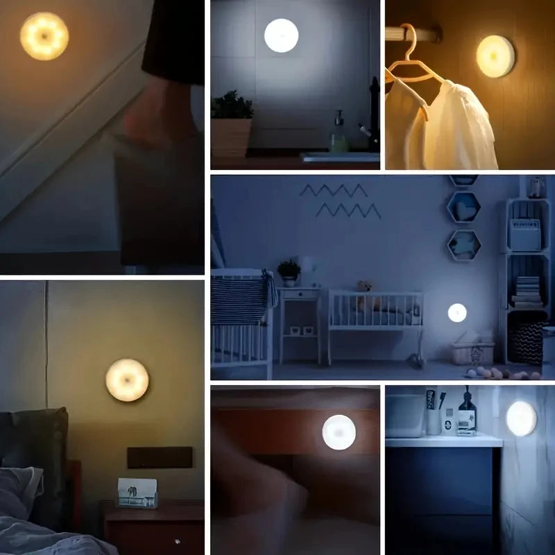 Wireless Motion Sensor LED Night Light – Rechargeable, Bedroom & Closet