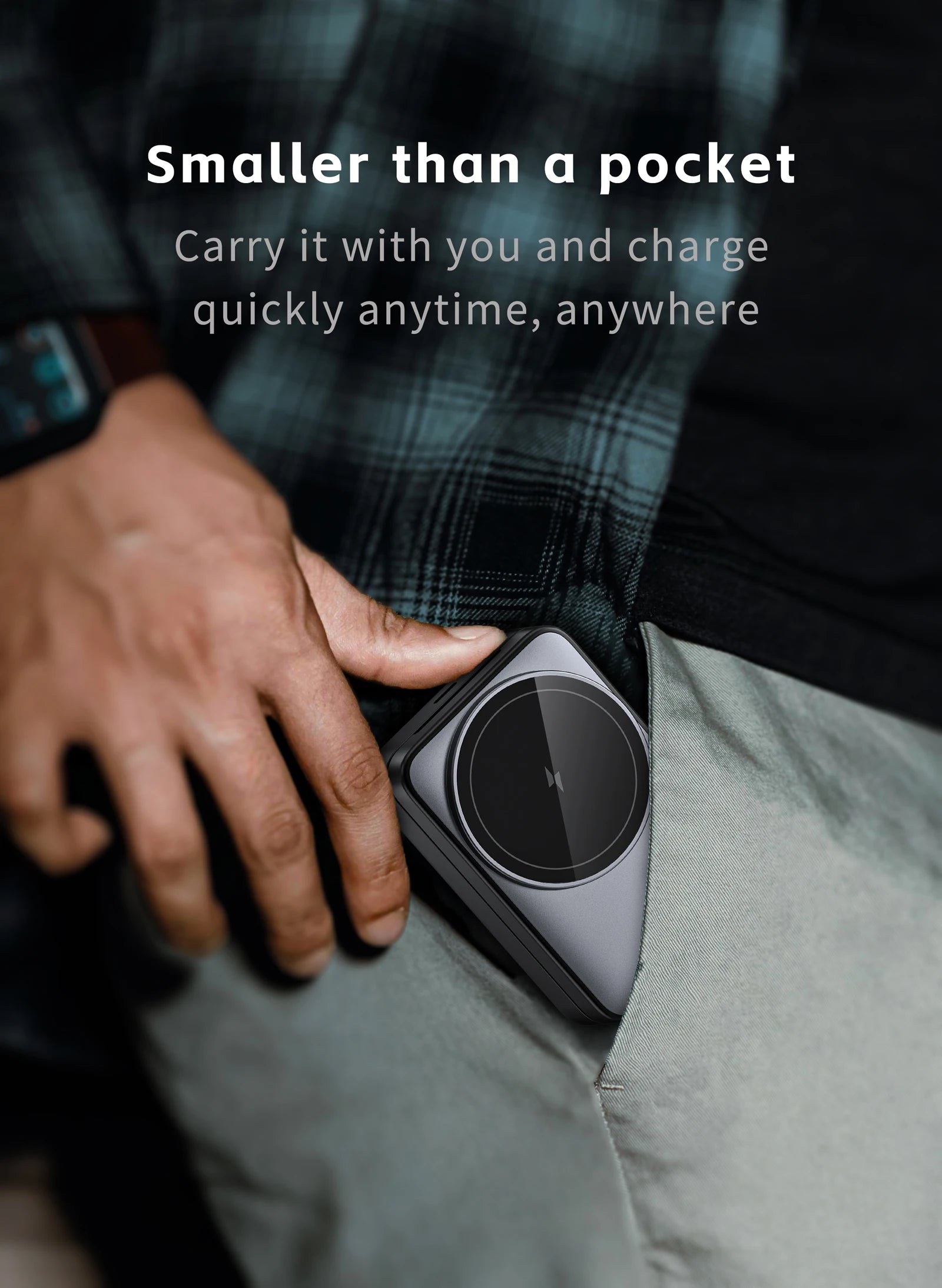 Foldable 3-in-1 Travel Wireless Charging Stand for iPhone & Apple Watch
