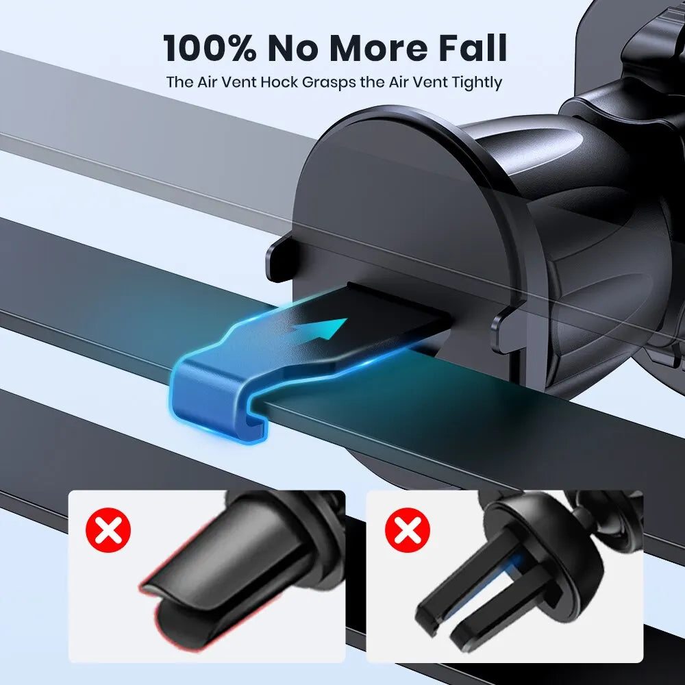 TOPK Magnetic Car Phone Holder | 6 N52 Magnets | Air Vent Mount | Universal Fit