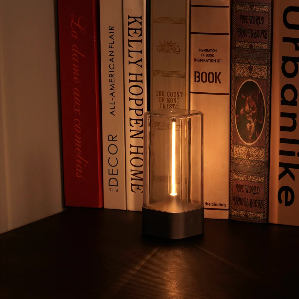 Minimalist Cordless Table Lamp – 3-Level Dimmable Rechargeable LED