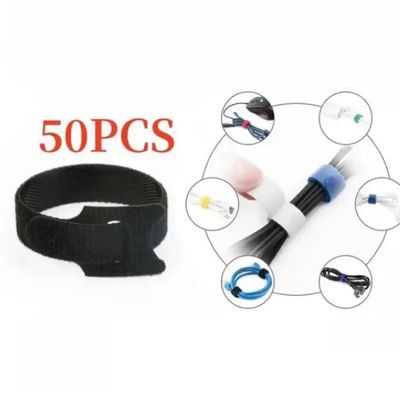 Cable Winder Tape & Wire Ties Cable Management Organizer