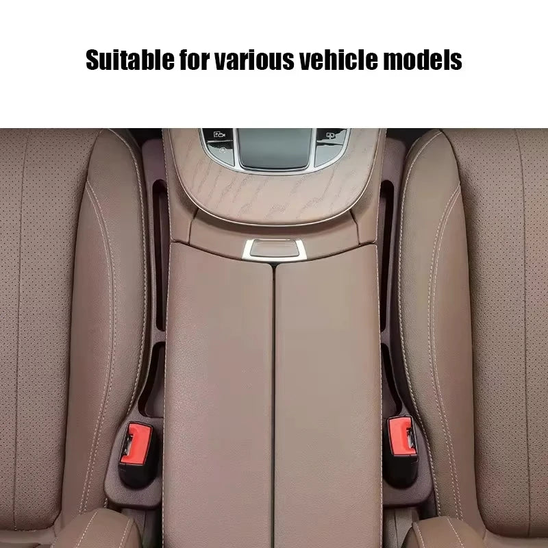 Waterproof Car Seat Gap Filler Strip 2-Pack – EVA Plug with 2 Grooves, Seatbelt-Safe