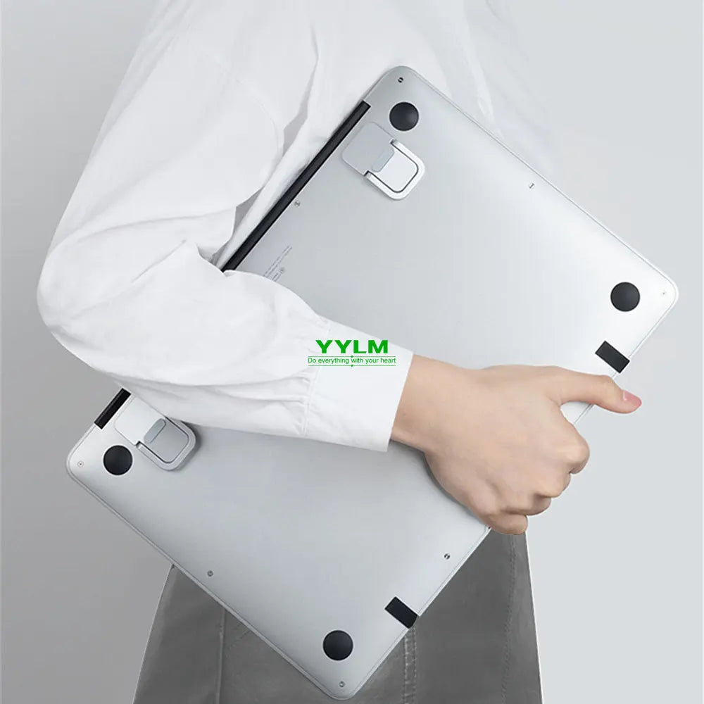 Compact Aluminum Laptop Riser with Portable Folding Legs