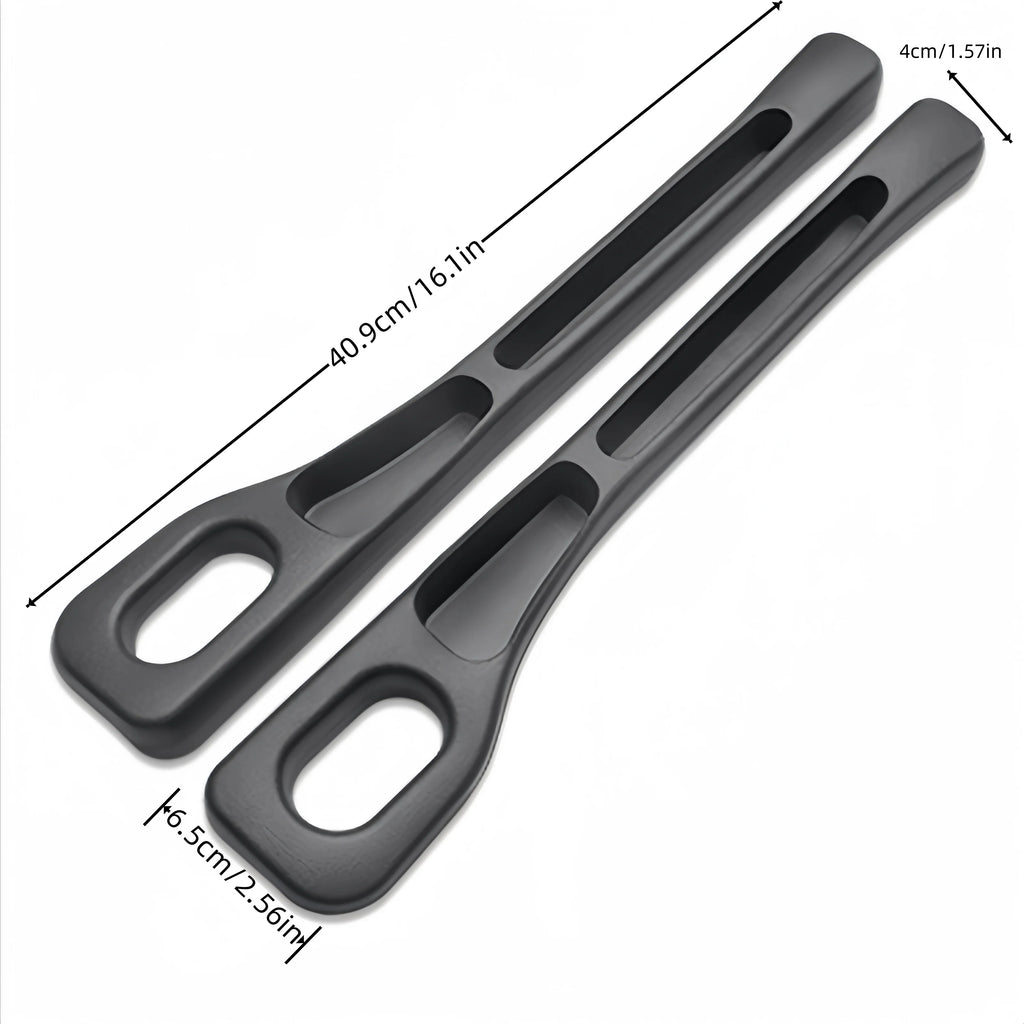 2-Pack Waterproof PU Car Seat Gap Plug Strip with Storage Grooves