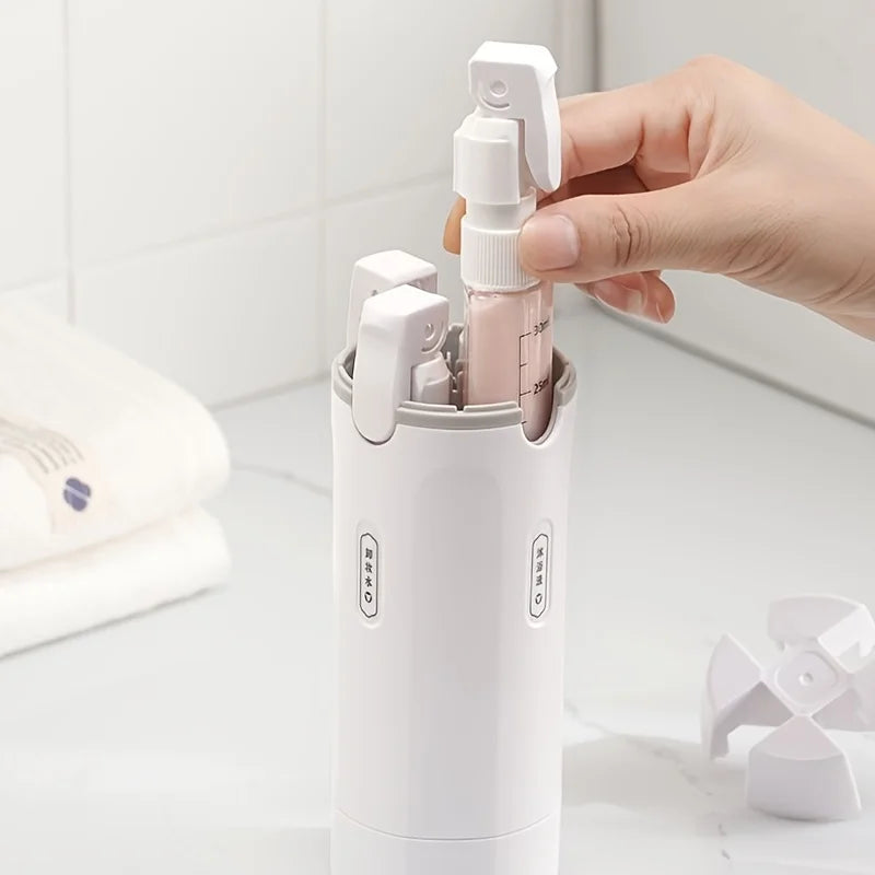 4-in-1 Travel Toiletry Dispenser Bottle Set with Labels