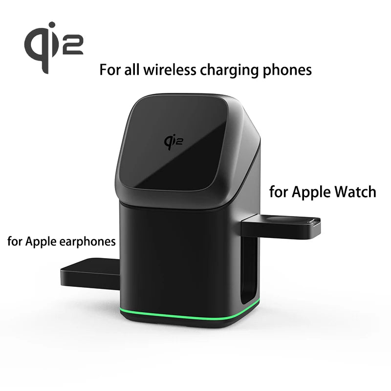 Qi2 3-in-1 Magnetic Wireless Charger with Auto-Rotation