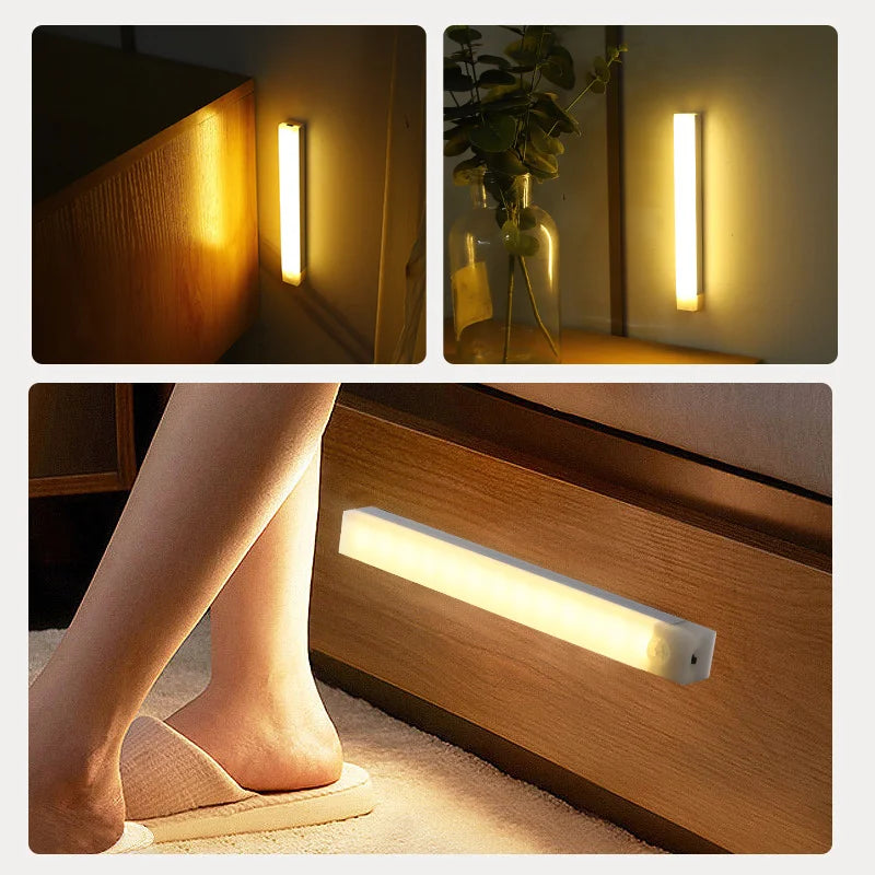 Motion Sensor LED Strip Light | USB Rechargeable | Cabinet, Wardrobe & Staircase