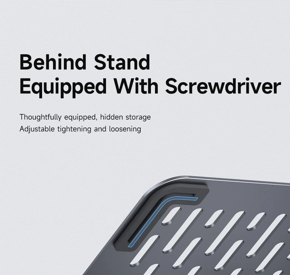 Adjustable Laptop Stand – 360° Rotating, Ergonomic, Fits Up to 18 Inches