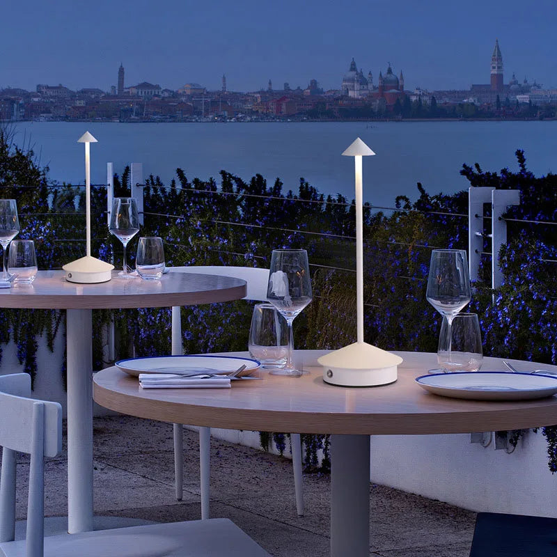 Cordless LED Table Lamp – Rechargeable, Touch Dimmable, Waterproof, Indoor & Outdoor