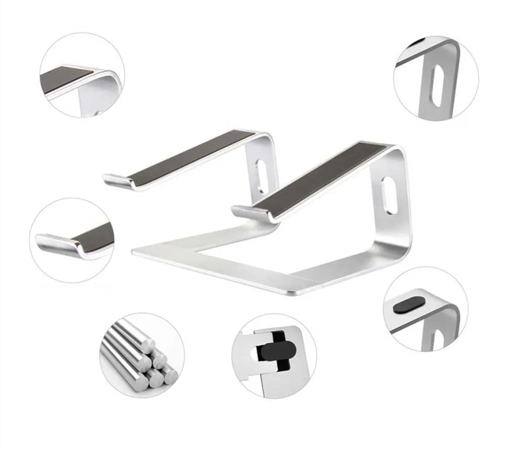 Portable Aluminum Laptop & MacBook Desktop Holder Stand