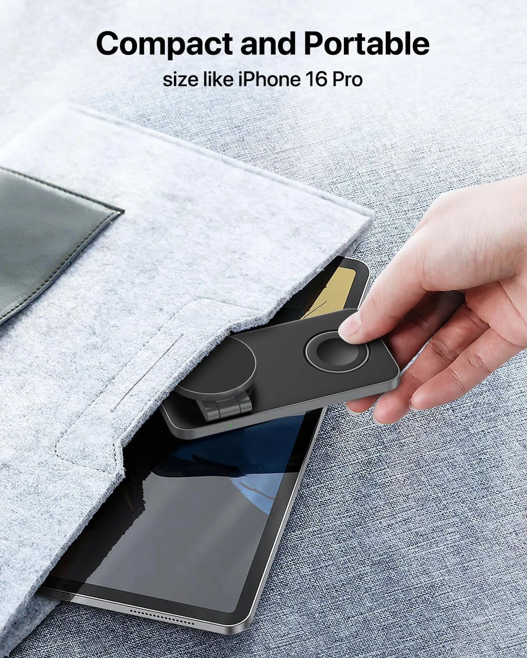 Foldable 3-in-1 Magnetic Wireless Charging Station