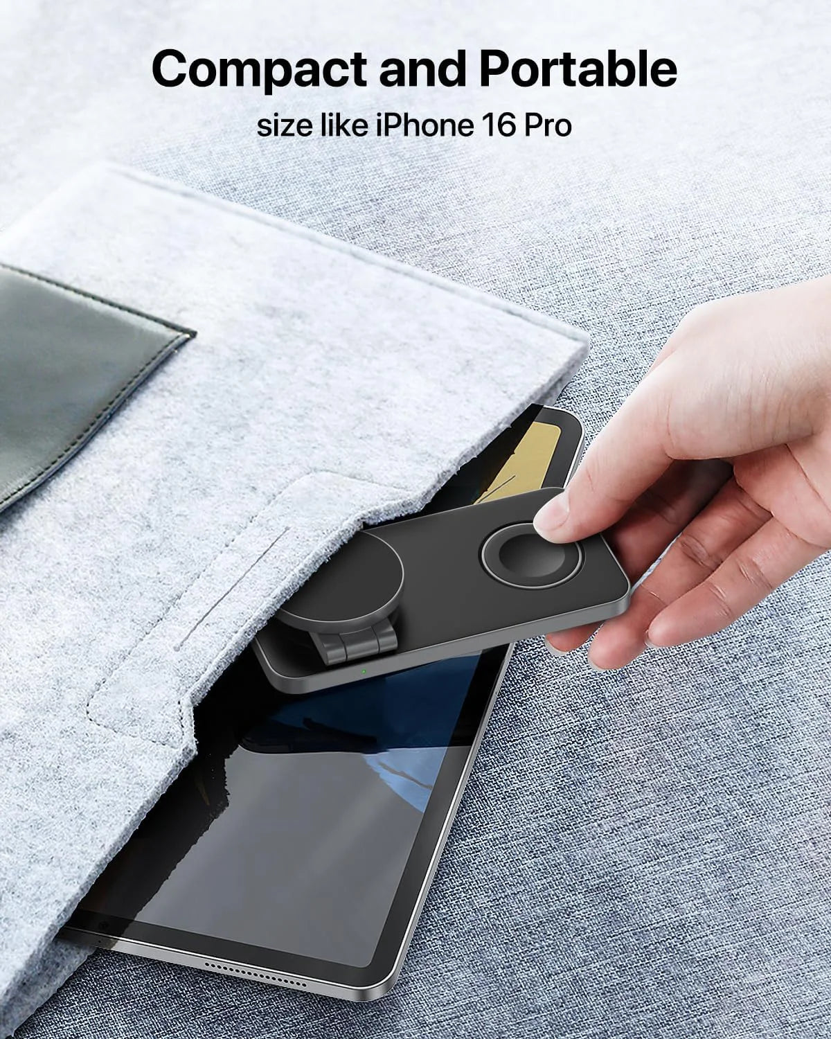 Foldable 3-in-1 Magnetic Wireless Charging Station