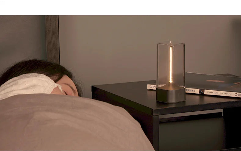 Minimalist Cordless Table Lamp – 3-Level Dimmable Rechargeable LED