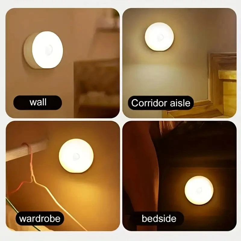 Wireless Motion Sensor LED Night Light – Rechargeable, Bedroom & Closet