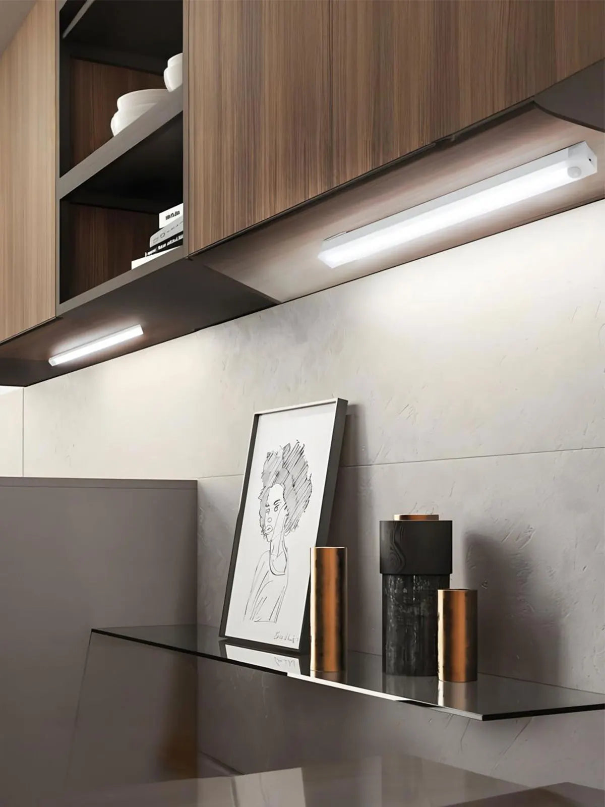 USB Rechargeable Motion Sensor LED Night Light – Dimmable, Wireless