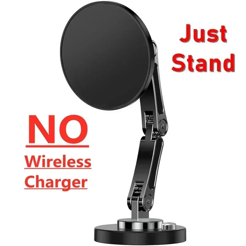 Magnetic Car Phone Mount – 15W Wireless Charging, Compatible with iPhone 12–15