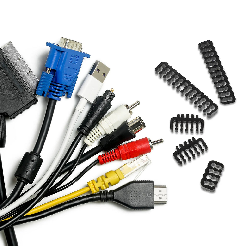 24-Piece PC Cable Management Comb Kit for Internal Wire Setup