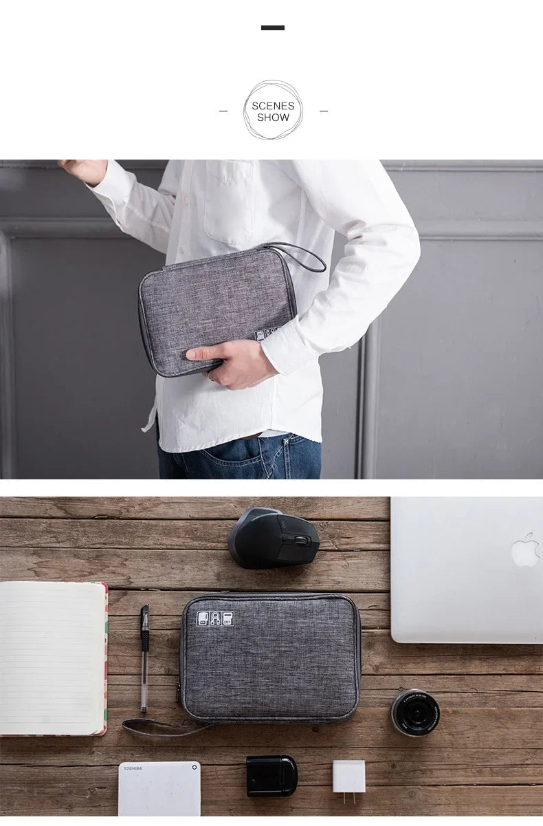 Cable & Gadget Organizer Pouch for Travel Digital Accessories