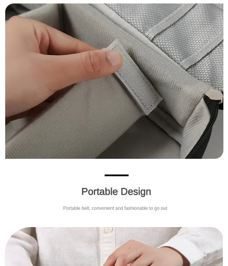 Large Capacity Multifunctional Electronic Organizer Travel Bag for Power Bank & Cables