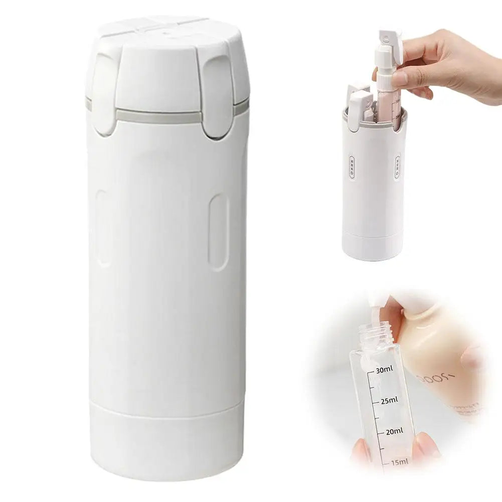 4-in-1 TSA-Approved BPA-Free Travel Dispenser Bottles for Shampoo & Lotion