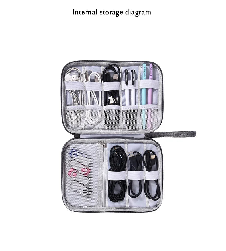 Cable & Gadget Organizer Pouch for Travel Digital Accessories