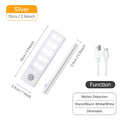Aluminum Motion Sensor LED Cabinet Light – 3-in-1 Color, Magnetic Mount