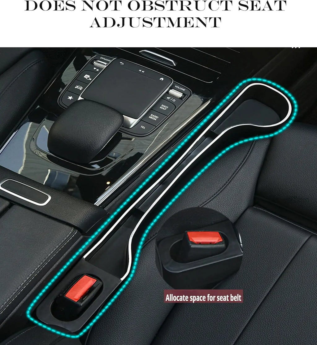 Upgraded Car Seat Gap Organizer with Cup Holder & Phone Holder