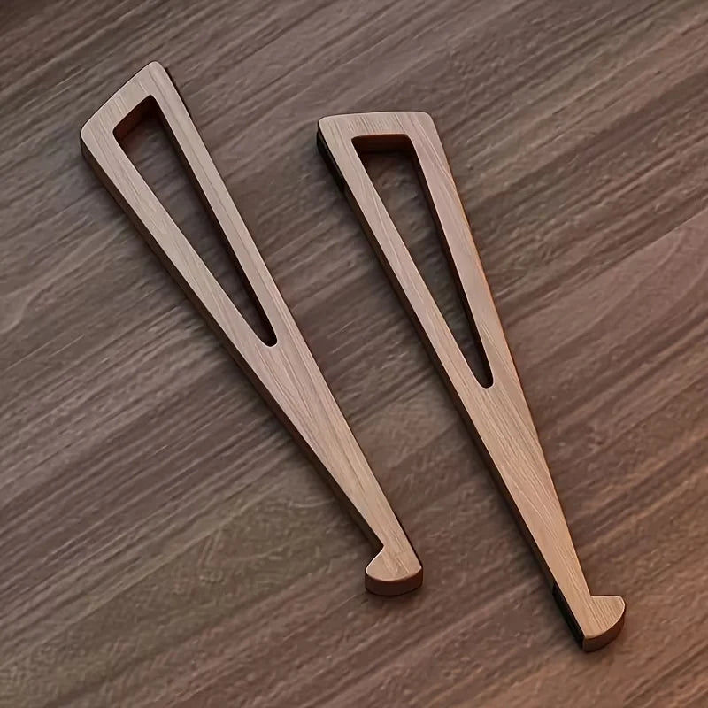 Foldable Bamboo Laptop Stand with Ergonomic Adjustable Angle