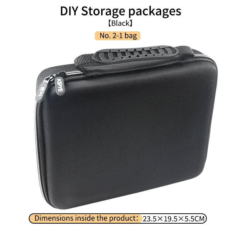 DIY Sponge Electronics Organizer Case – Customizable Foam Travel Carry Bag