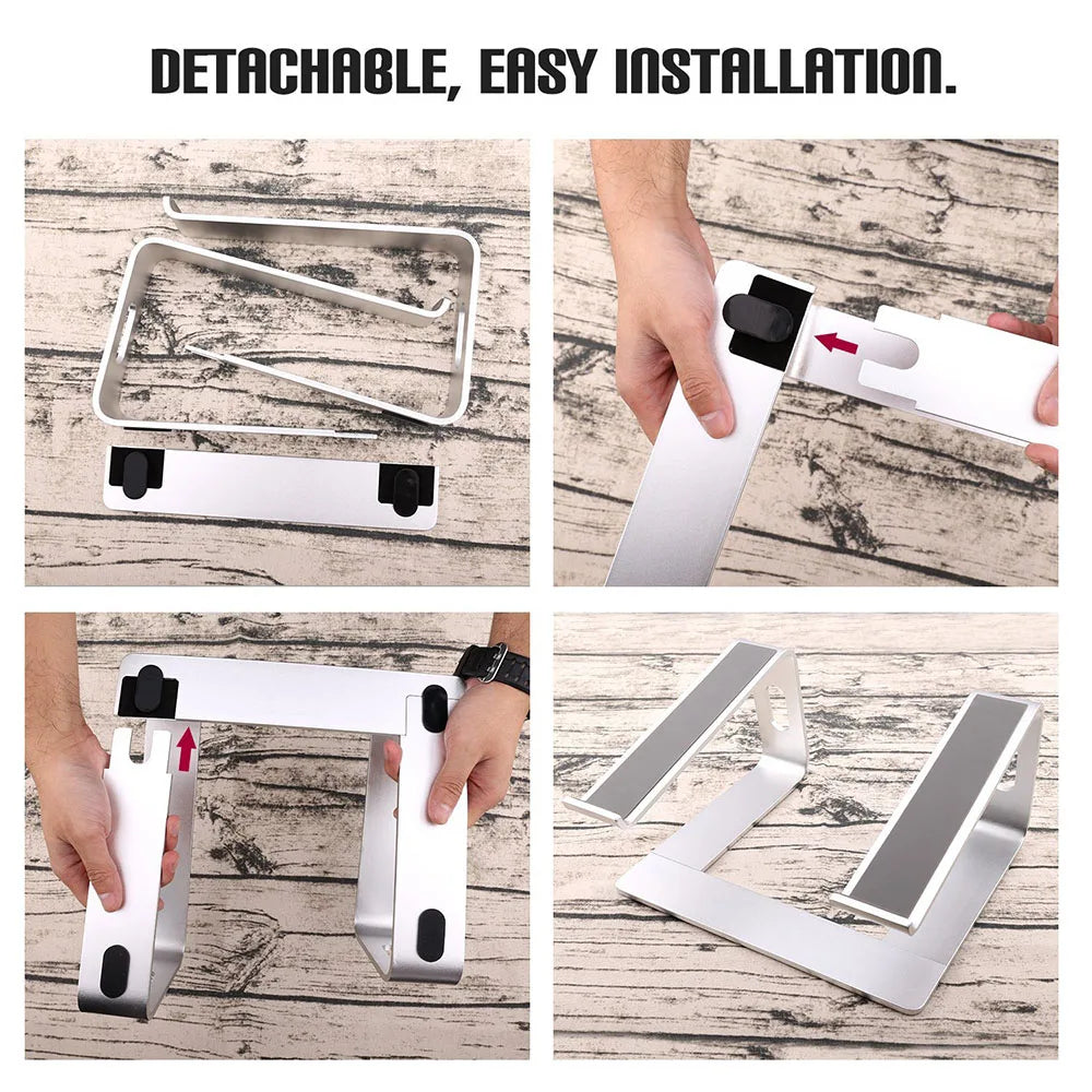 Portable Aluminum Laptop & MacBook Desktop Holder Stand
