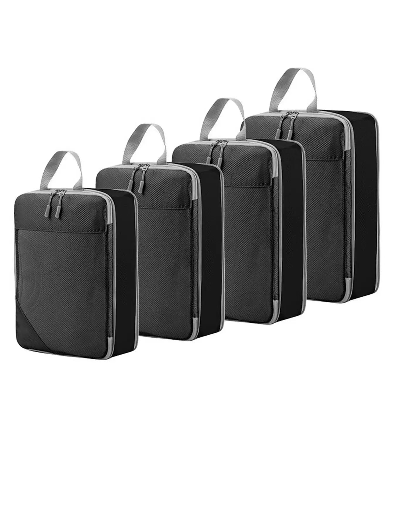 Expandable Compression Packing Cubes – Lightweight Travel Organizer Set for Suitcases