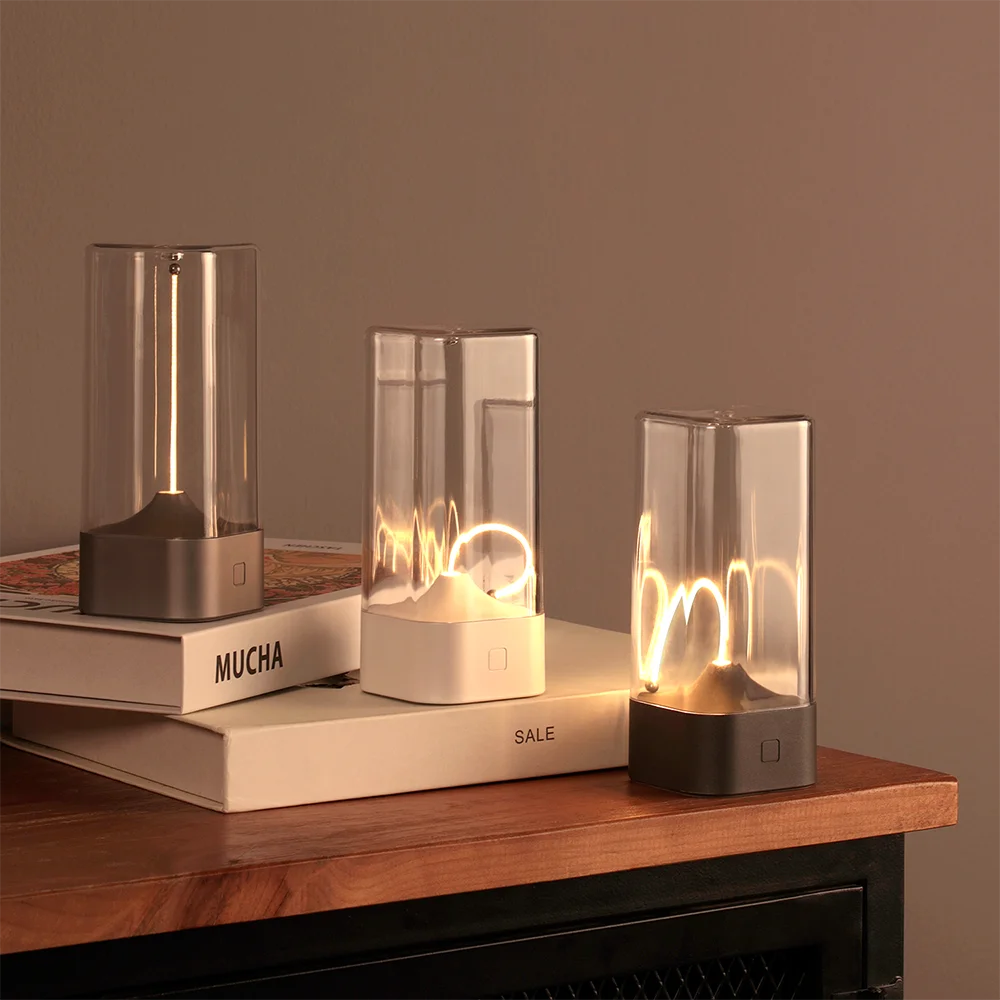 Minimalist Cordless Table Lamp – 3-Level Dimmable Rechargeable LED