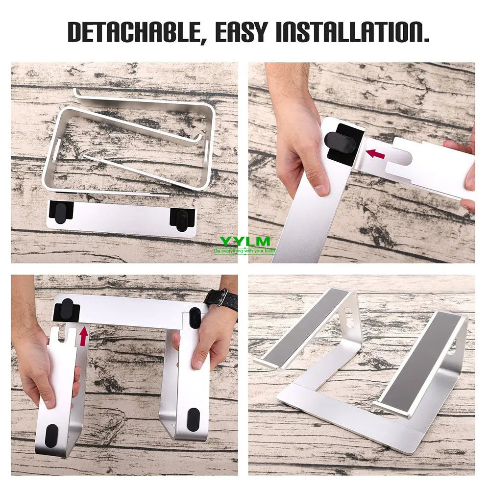 Portable Aluminum Laptop & MacBook Desktop Holder Stand