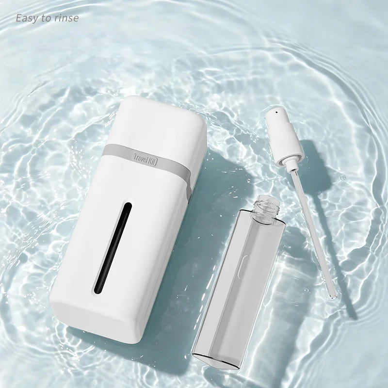 4-in-1 Refillable Leak-Proof Travel Dispenser Bottle for Camping & Business