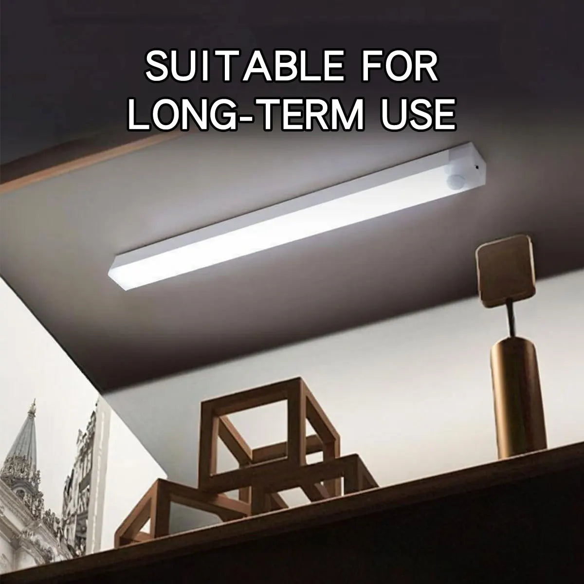 USB Rechargeable Motion Sensor LED Night Light – Dimmable, Wireless