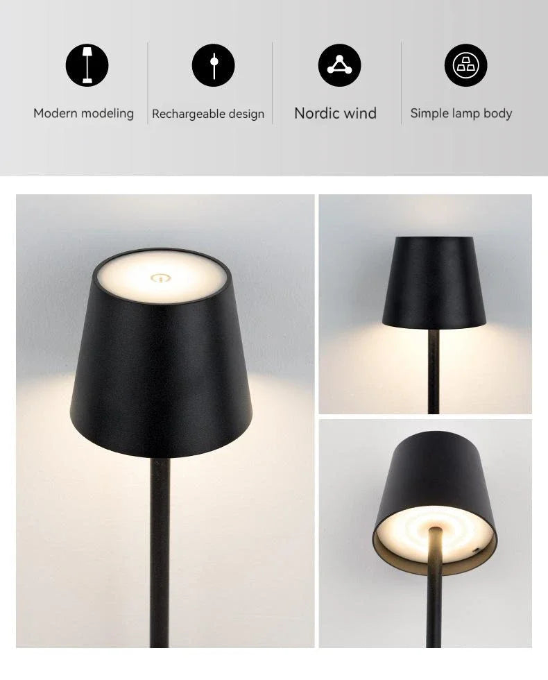 Cordless Dimmable Table Lamp – Touch Control, Indoor & Outdoor Atmosphere Light