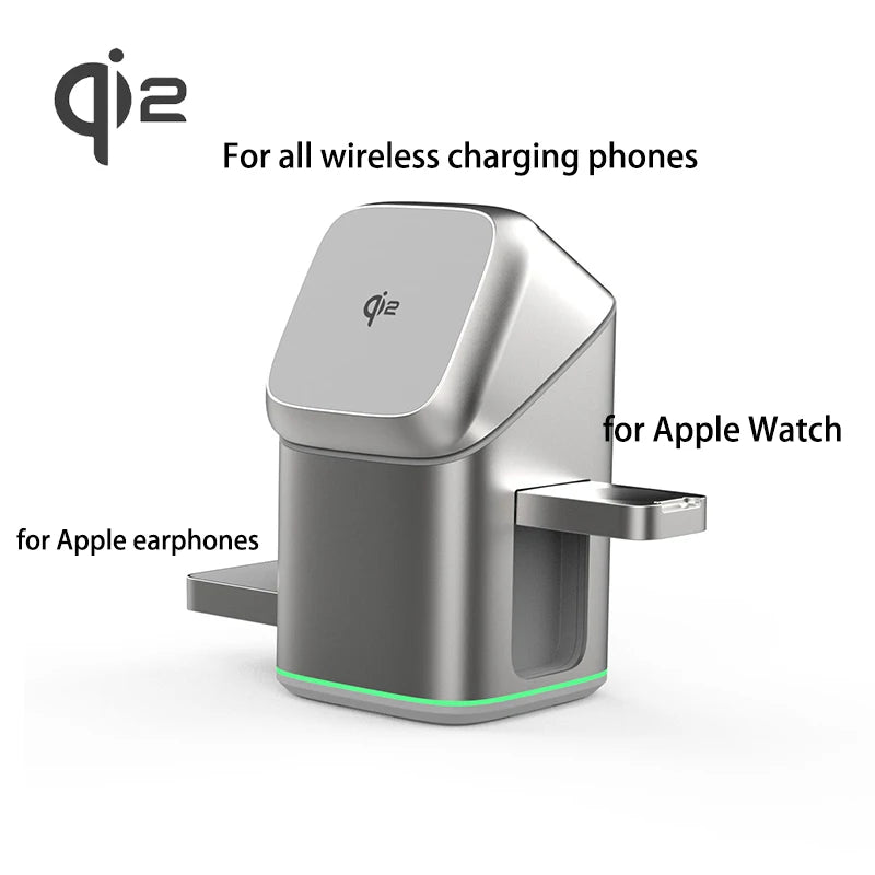Qi2 3-in-1 Magnetic Wireless Charger with Auto-Rotation