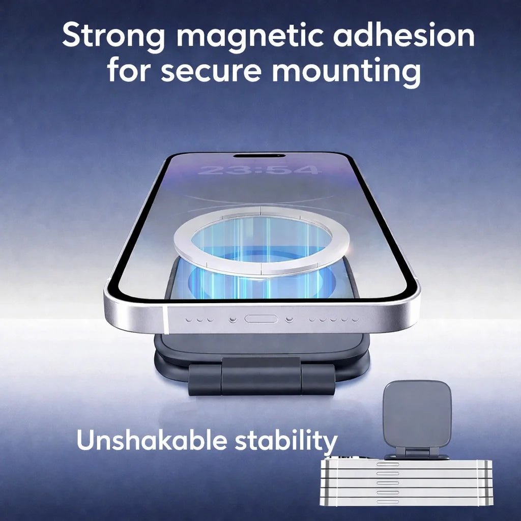 Foldable Magnetic Car Phone Mount – Adjustable Dashboard Holder