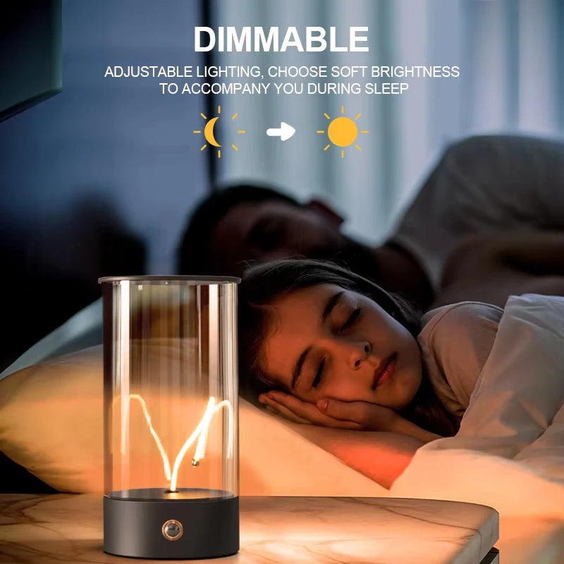 Cordless LED Table Lamp with Magnetic Adjustable Filament – 3-Mode Dimming