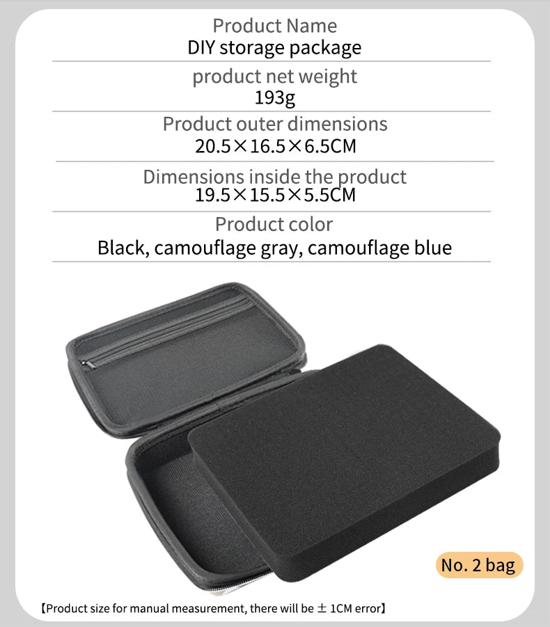 DIY Sponge Electronics Organizer Case – Customizable Foam Travel Carry Bag