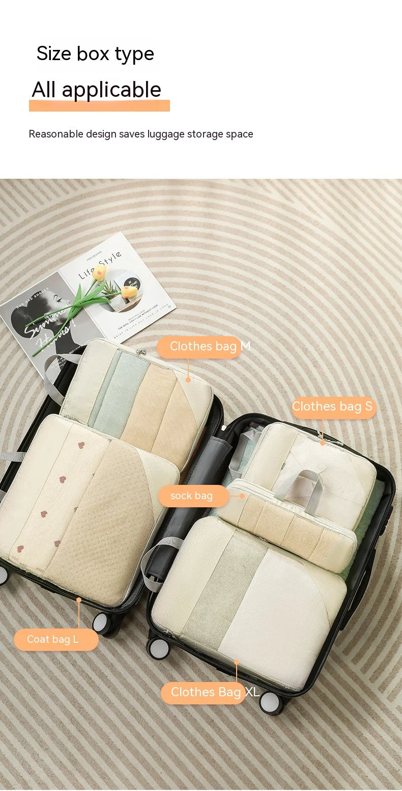 Expandable Compression Packing Cubes – Lightweight Travel Organizer Set for Suitcases