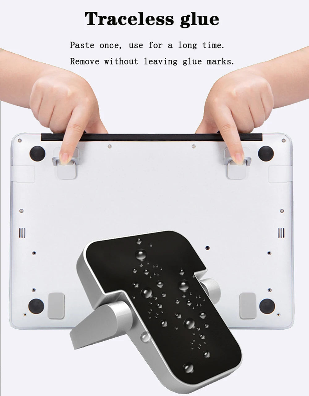 Portable Mini Aluminum Laptop Stand with Keyboard Holder
