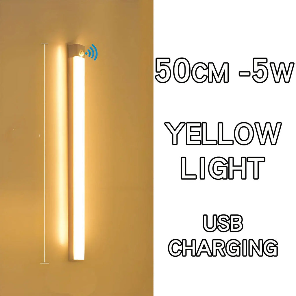 USB Rechargeable Motion Sensor LED Night Light – Dimmable, Wireless