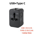 Universal Travel Adapter with Dual USB Ports – UK/US/AU to EU Plug Converter