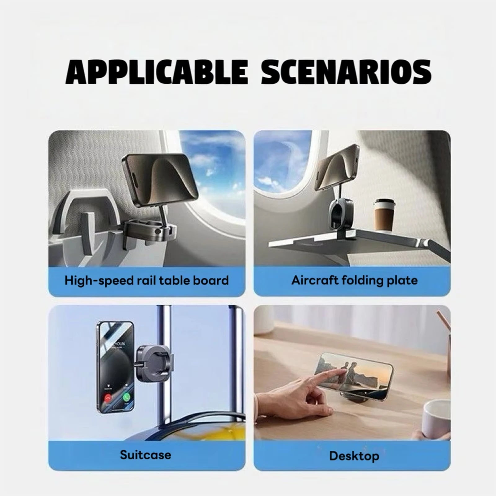 Foldable Magnetic Car Phone Holder – Backseat Mount for Navigation, GPS & Video Recording