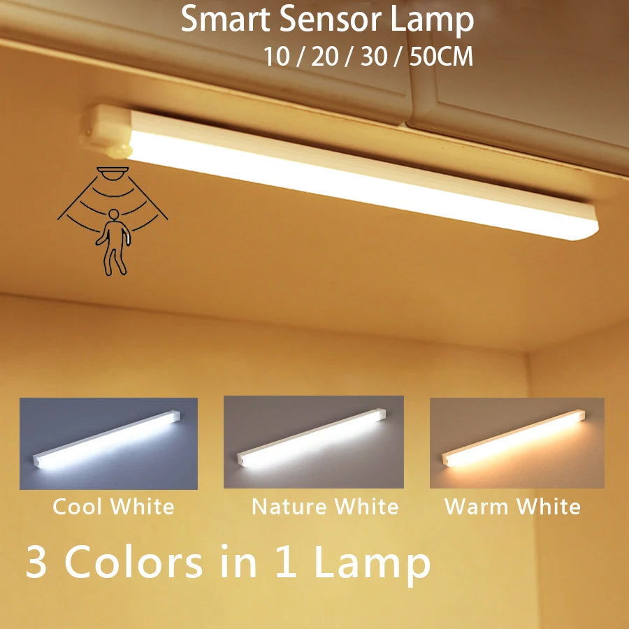 Motion Sensor LED Strip Light | USB Rechargeable | Cabinet, Wardrobe & Staircase